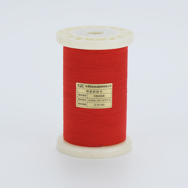 Red silk-covered wire